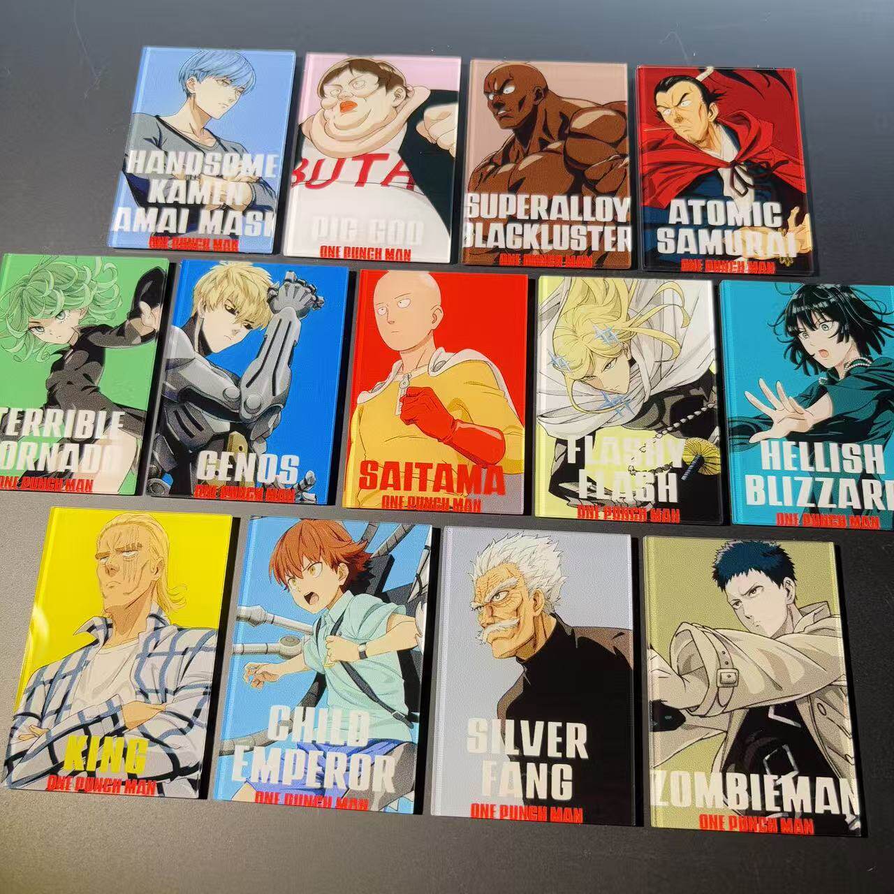 Anime Merchandise For Men - ワンパンマン アクリル製冷蔵庫用マグネット サイタマ・ジェノス サイタマ アニメ・マンガアート コレクタブルグッズ