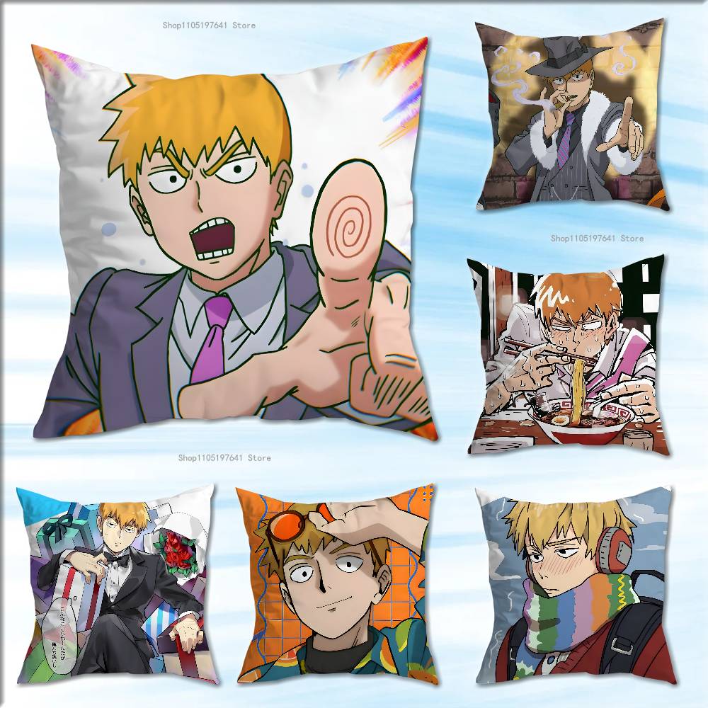 R/Anime Merchandise - R-Reigen Arataka アニメセレブグッズオールマッチプリント枕カバーソファ車オフィスルーム装飾プロテクター