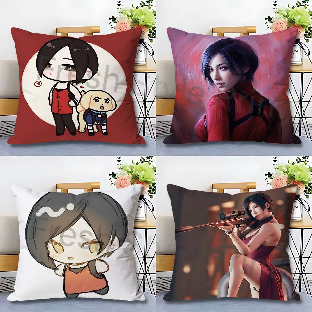 R/Anime Merchandise - R-Resident E-Evil A-Ada Wong アニメセレブグッズオールマッチプリント枕カバーソファ車オフィスルーム装飾プロテクター
