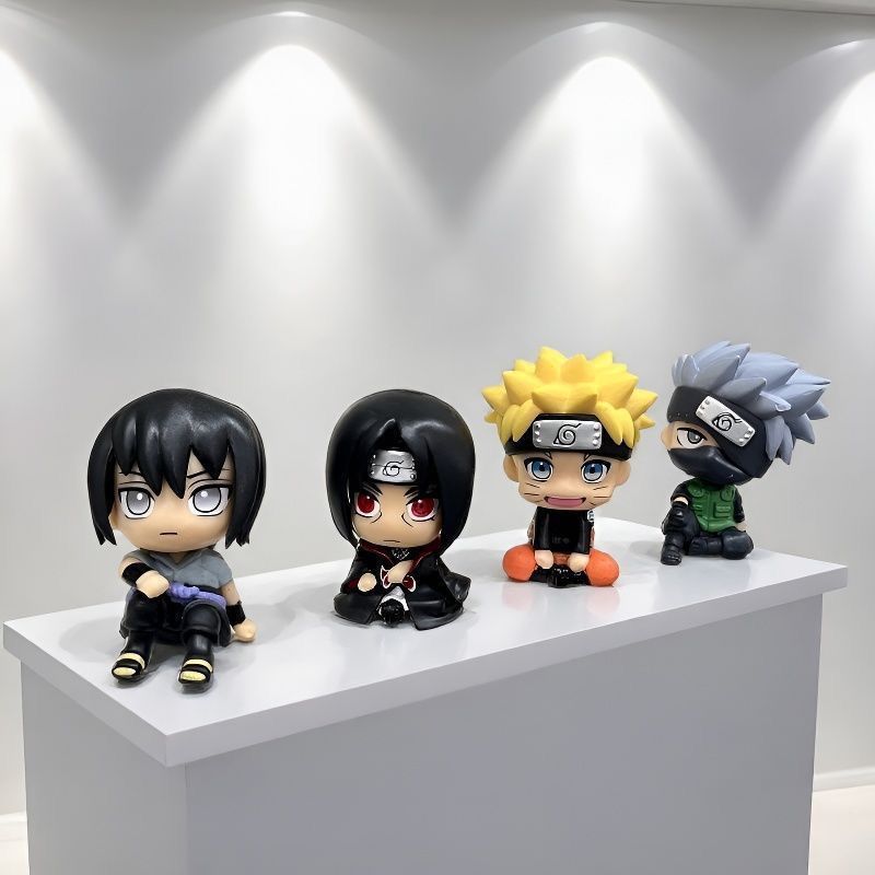 Anime Merchandise Japan - ナルト漫画かわいいフィギュアモデルカワイイ2Dちび人形車飾りオフィスデスクトップディスプレイおもちゃアニメグッズ卸売