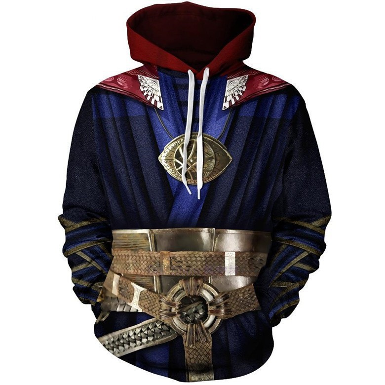 Anime Merchandise For Men - ドクター・ストレンジ 3D アニメーション パーカー、不思議なドクター・ストレンジのコスプレグッズ