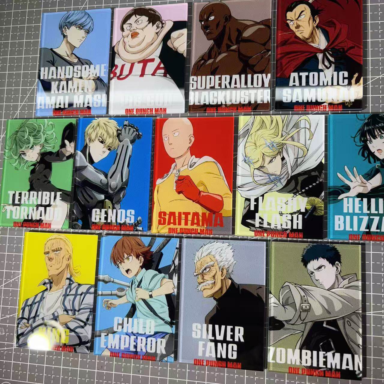ワンパンマン アクリル製冷蔵庫用マグネット サイタマ・ジェノ - Anime Merchandise For Men のレビューと価格