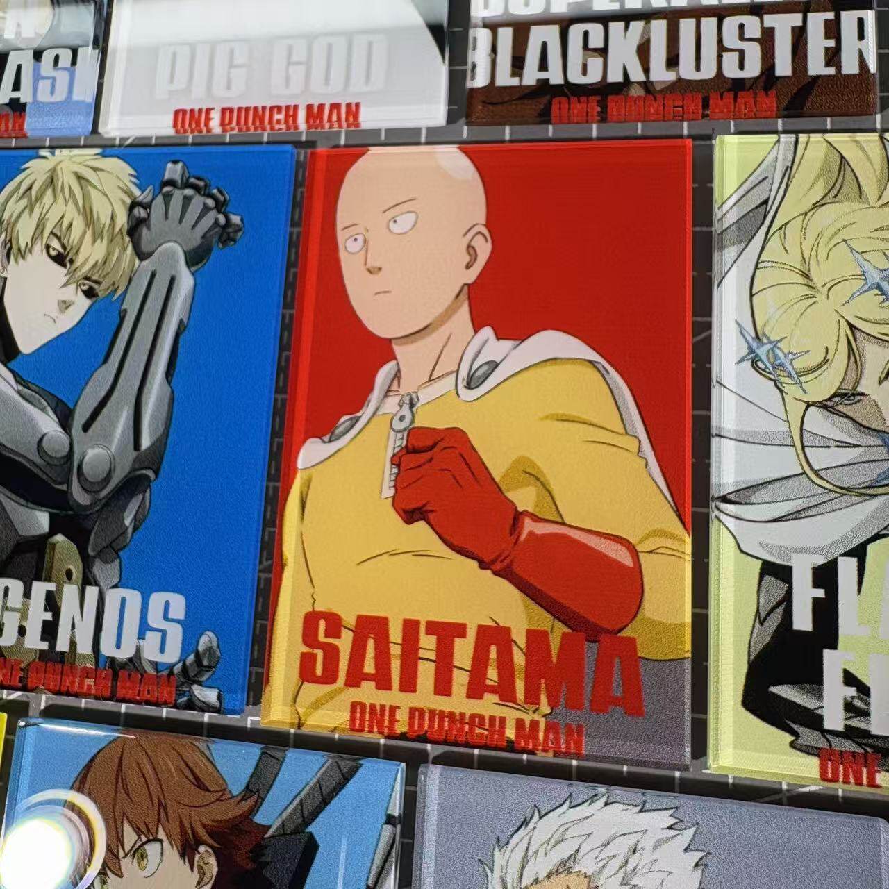 ワンパンマン アクリル製冷蔵庫用マグネット サイタマ・ジェノ - Anime Merchandise For Men のレビューと価格