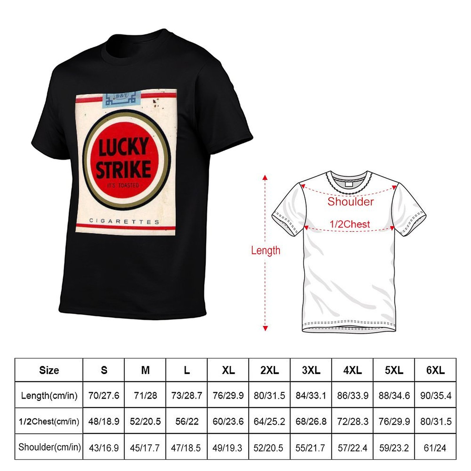 ベストセラー ラッキーストライク商品 Tシャツ メンズ Tシ - Anime Merchandise For Men のレビューと価格
