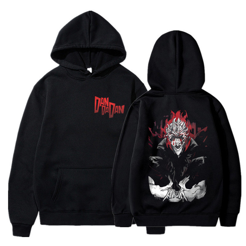 ダンダダン 阿夜瀬桃 オカルン グラフィック フーディ ヴィ - Anime Merch Hoodie のレビューと価格