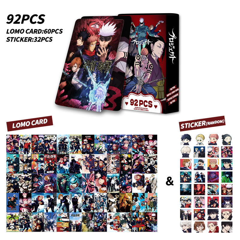 92枚入りカード、呪術廻戦両面カード、LOMOカード、アニメ - Anime Merchandise Japan のレビューと価格