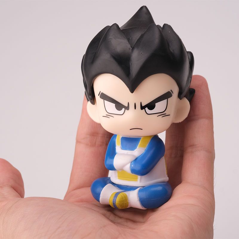 ドラゴンボールちび孫悟空ベジータ漫画かわいい座り姿フィギュア - Anime Merchandise Japan のレビューと価格
