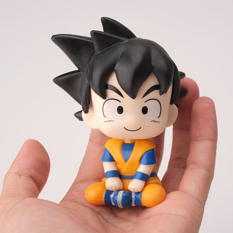 ドラゴンボールちび孫悟空ベジータ漫画かわいい座り姿フィギュア - Anime Merchandise Japan のレビューと価格