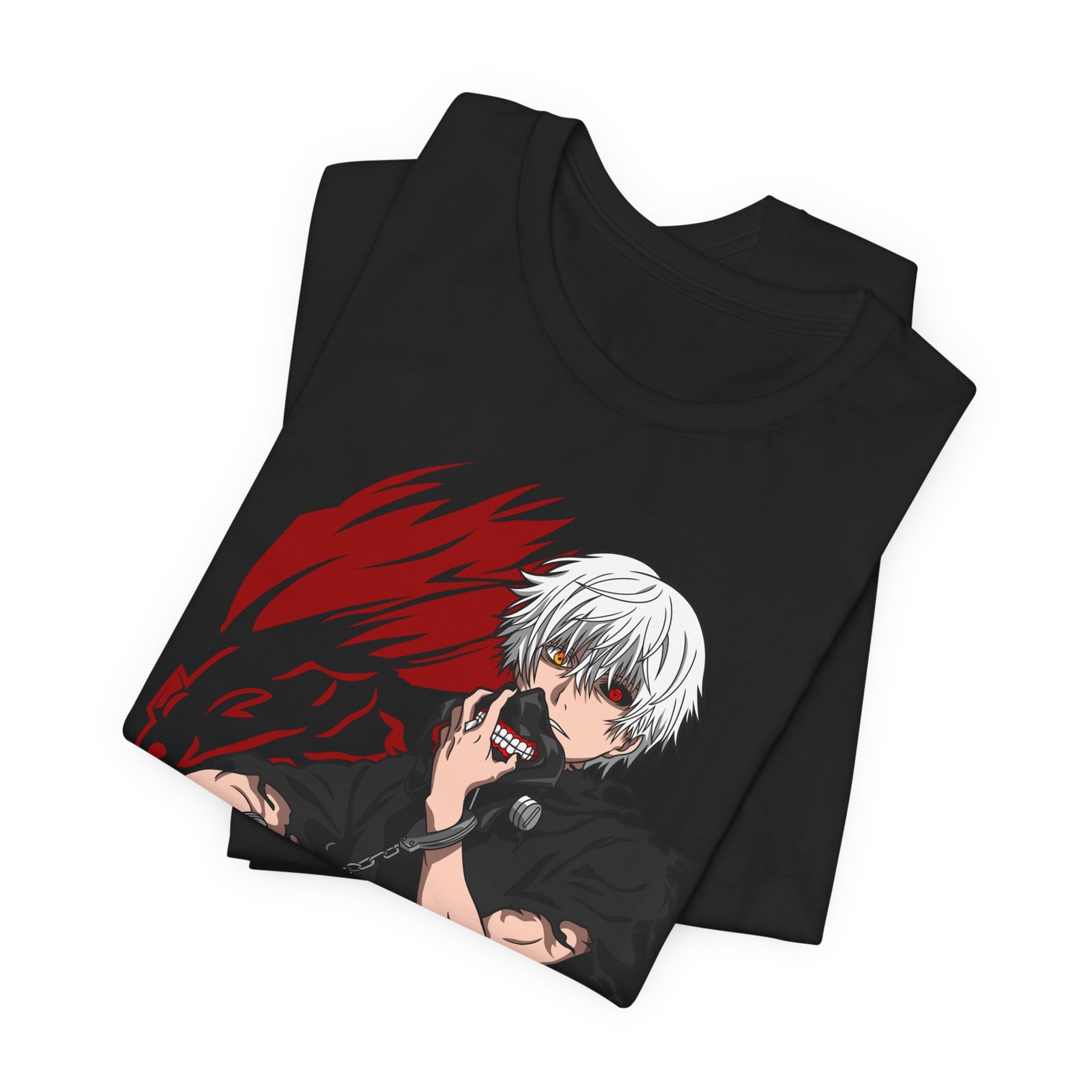 東京喰種アニメTシャツ、ユニセックス半袖Tシャツ、ファングッ - Anime Merchandise For Men のレビューと価格