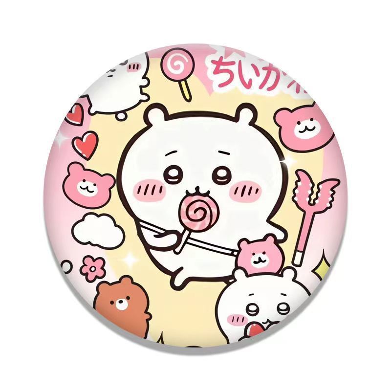 JIYI レーザーバッジ 58mm ブリキ製ボタンピン うさ - Pin Button Badge のレビューと価格