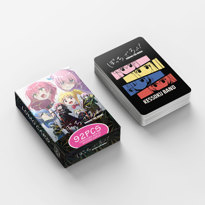 92枚入りHDプリント漫画キャラクター両面ロモカード小型絵カ - Sticker Sheet Set のレビューと価格