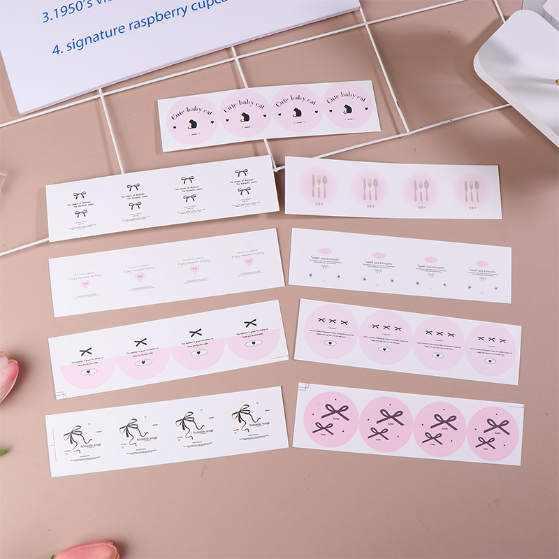 36 個漫画ラベルステッカーバレエ弓リボンラウンド自己粘着シ - Sticker Sheet Set のレビューと価格
