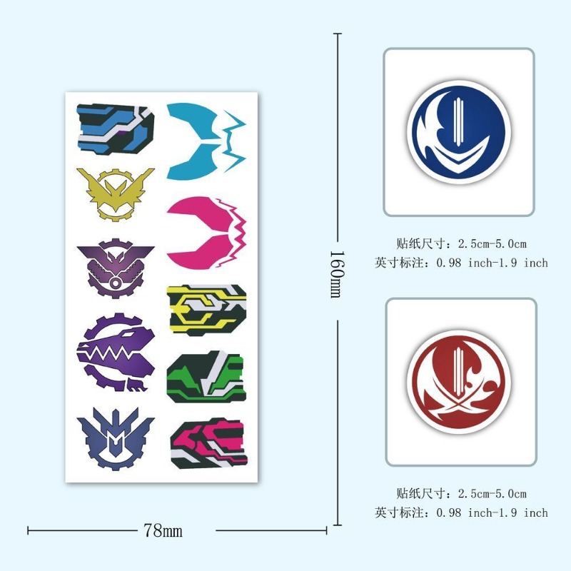 60 枚の仮面ライダーロゴステッカークリエイティブデカール防 - Sticker Sheet Set のレビューと価格